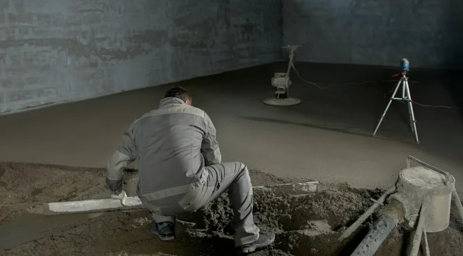 wykonanie posadzki miksokretem