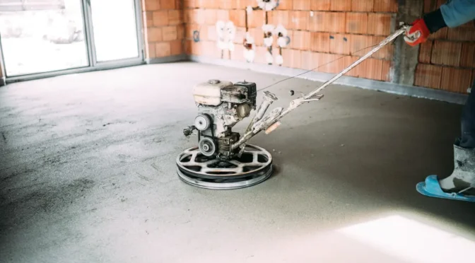 wyrównywanie posadzki betonowej